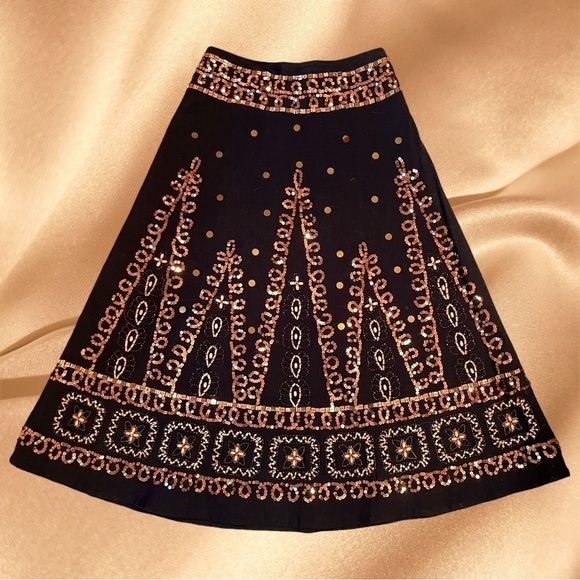 Amazing 🤩 Paris Paris Skirt in brown and gold sequins - Picture 1 of 12